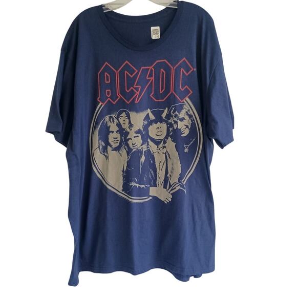 AC/DC T shirt men's size 3XL Blue NWT - Picture 1 of 6